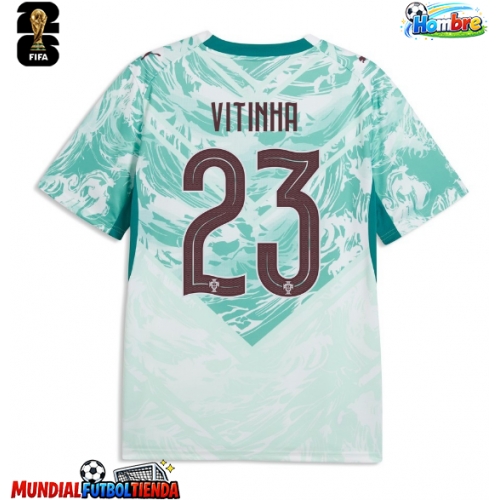 Camiseta Portugal Vitinha #23 Segunda Equipación Replica Mundial 2026 mangas cortas